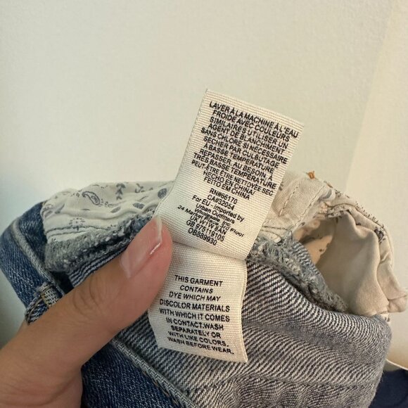 Free People Sofia Short 31 Denim Boho Western Fray Hem Summer Casual Everyday - Picture 9 of 9